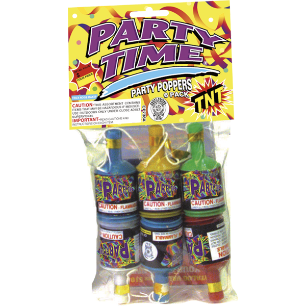 PARTY TIME PARTY POPPERS